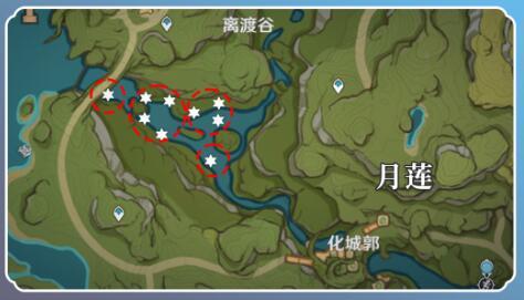 原神月莲采集路线汇总大全 原神月莲快速高效采集路线图