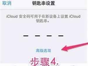 设置四位数的 iCloud  安全码