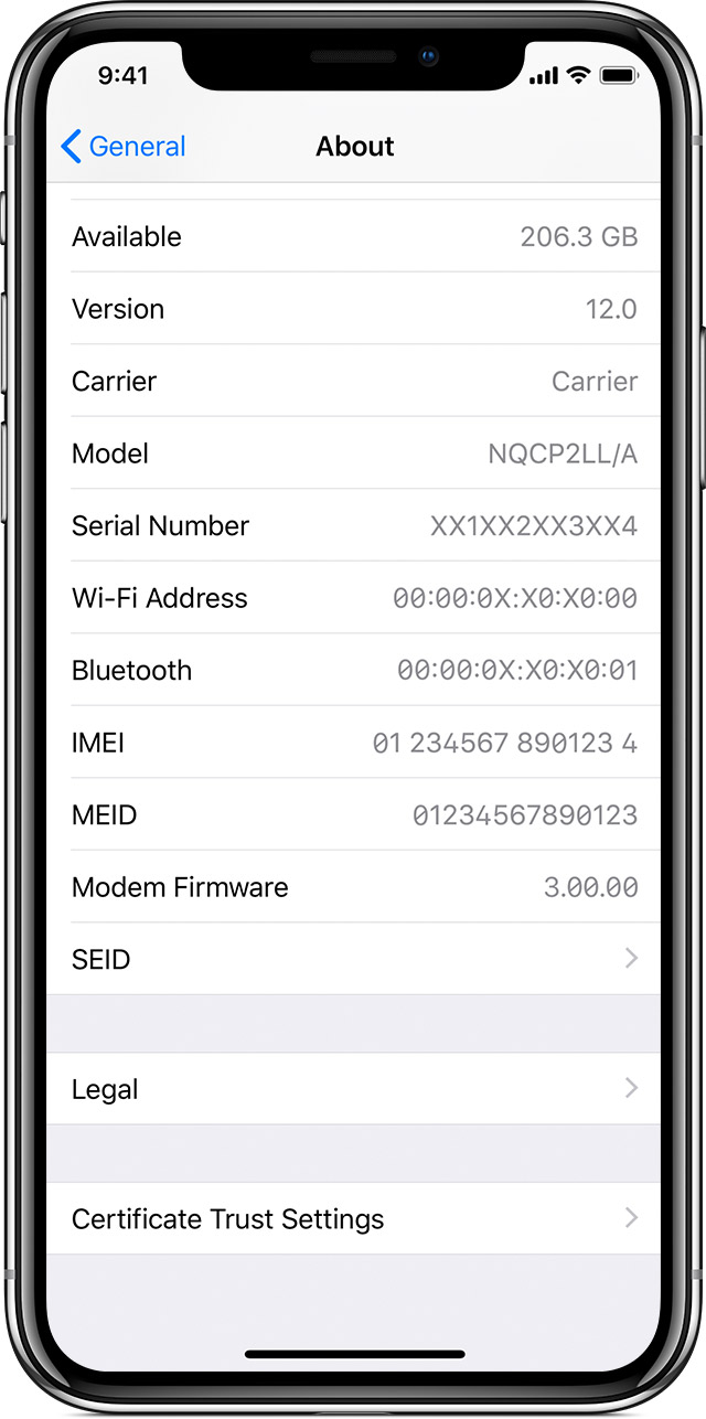 查看iPhone XS/XS Max的序列号或IMEI码的多种方式