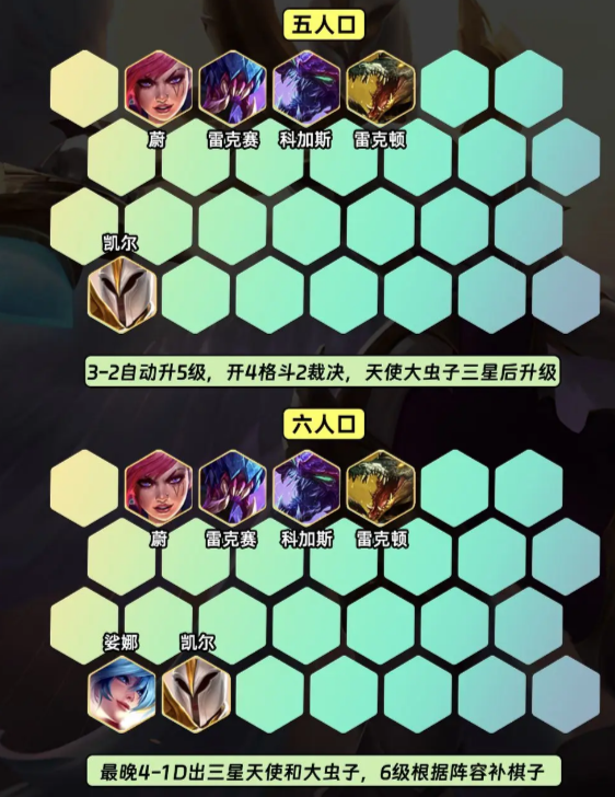 金铲铲之战S9.5斗虫天使玩法配置