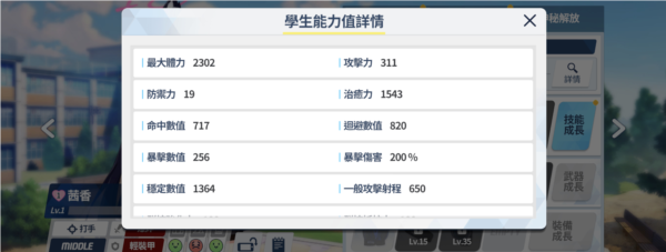 蔚蓝档案茜香角色面板