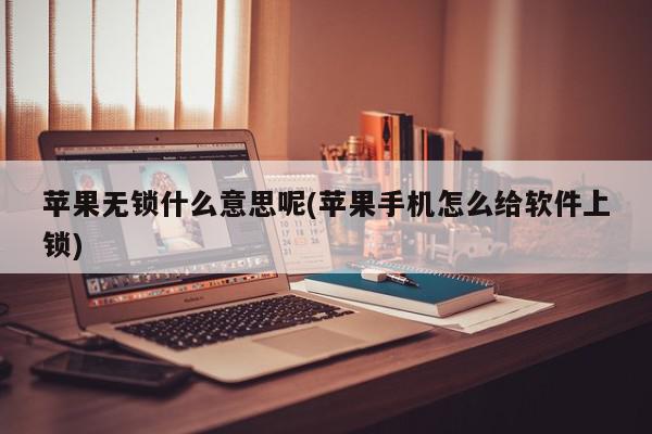 苹果无锁什么意思呢(苹果手机怎么给软件上锁)