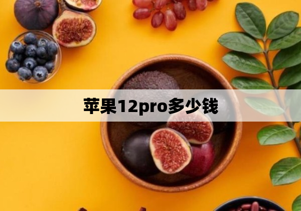 苹果12pro多少钱