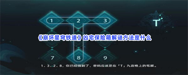 崩坏星穹铁道凶宅保险箱解谜方法是什么？解谜步骤介绍