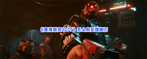 赛博朋克2077怎么购买螳螂刀