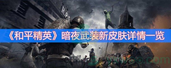 和平精英暗夜武装新皮肤详情一览