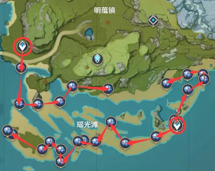 原神星螺分布在哪里  星螺采集路线