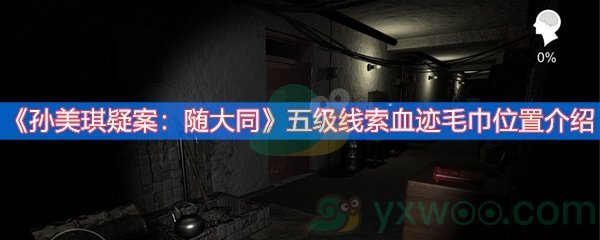 孙美琪疑案：随大同五级线索血迹毛巾位置介绍