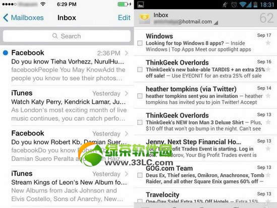 ios7和安卓Android  4.3哪个好？iOS7与Android  4.3对比评测6