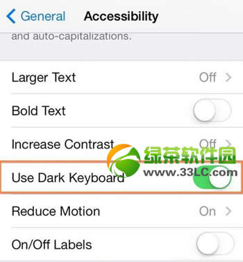 ios7.1键盘颜色怎样设置？ios7.1 beta键盘颜色切换图文教程