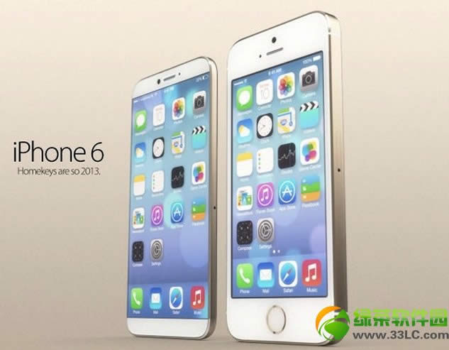 苹果iPhone6概念机 4.6寸大屏幕取消home键