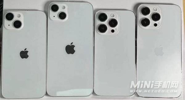 iPhone 14/Pro系列四款机模图片曝光-后置相机镜头尺寸介绍