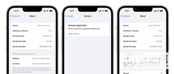 iPhone怎么看维修零件是不是正品？-怎么看零件有没有被更换？