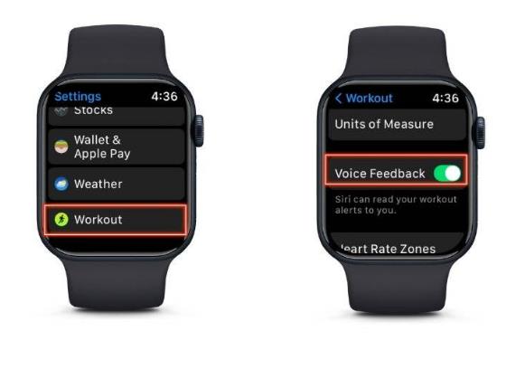 如何在 Apple  Watch  上通过语音开始锻炼？