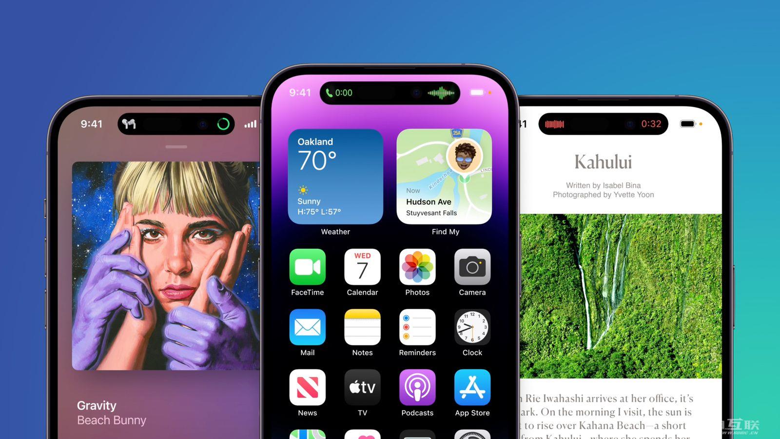 只有当应用使用灵动岛时才能在iPhone14Pro截图中看到