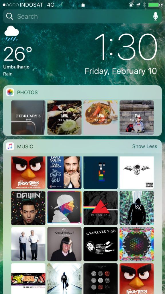iOS10锁屏界面中如何显示天气