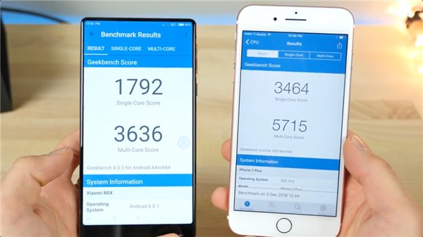 苹果iPhone7 Plus对比小米MIX哪个好看_软件自学网