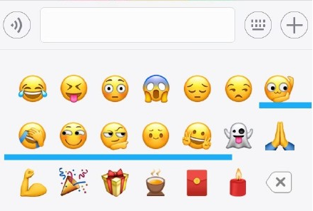 微信emoji捂脸新表情怎么打 捂脸、皱眉、奸笑emoji新魔性表情包