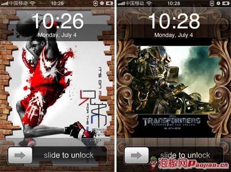 iPhone可DIY锁屏图案_软件自学网