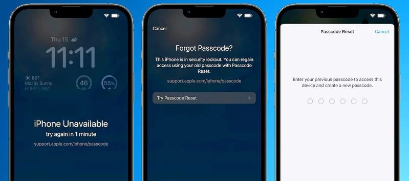 苹果iOS 17更新：72小时内允许使用旧密码再次重置密码