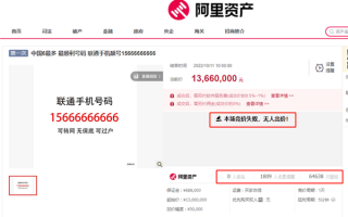 “最顺手机号”15666666666 1366万元流拍！下月将再次拍卖