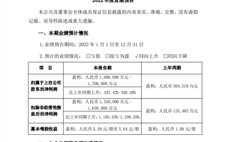 比亚迪2022年业绩预告出炉：净利润同比暴增超450%