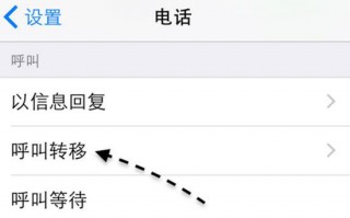 iPhone手机呼叫转移怎么设置