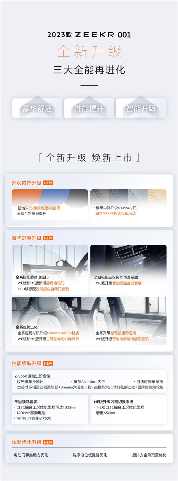 国产最帅电动猎装车 2023款极氪001发布:首发140kWh麒麟电池 续航1032km-第3张图片-9158手机教程网 国产最帅电动猎装车 2023款极氪001发布:首发140kWh麒麟电池 续航1032km-第3张图片-9158手机教程网