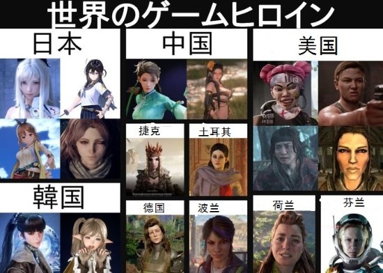 网友吐槽世界各国的游戏女角色形象:中日韩完虐欧美?-第1张图片-9158手机教程网 网友吐槽世界各国的游戏女角色形象:中日韩完虐欧美?-第1张图片-9158手机教程网