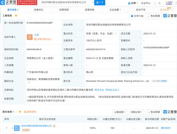 腾讯开办职业技能培训学校 网友:教打游戏吗?-第1张图片-9158手机教程网 腾讯开办职业技能培训学校 网友:教打游戏吗?-第1张图片-9158手机教程网