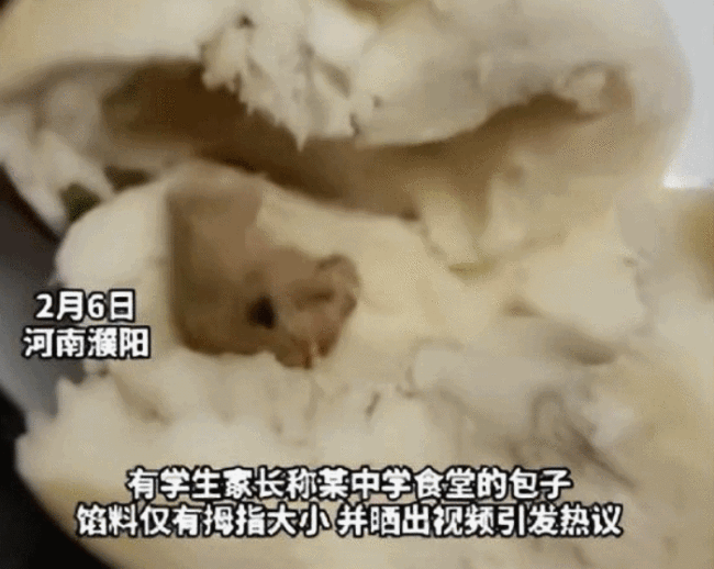 学校食堂包子掰开馅料仅拇指大,校方工作人员称一次要蒸两三千个-第2张图片-9158手机教程网 学校食堂包子掰开馅料仅拇指大,校方工作人员称一次要蒸两三千个-第2张图片-9158手机教程网