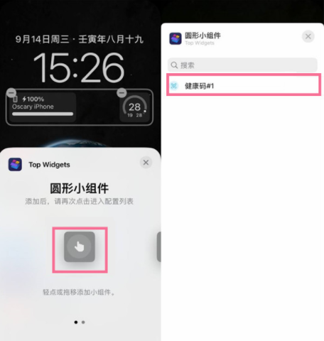 苹果14pro健康码怎么快速打开-第3张图片-9158手机教程网