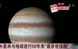 木星与地球将进行59年来最亲密接触：9月26日上演