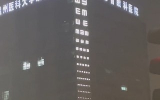眼科医院大楼现10层高巨型视力表