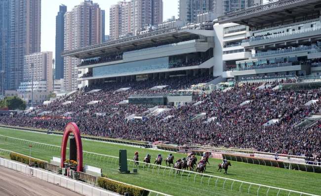 香港举行新春赛马喜迎兔年，入场人数创三年来新高-第1张图片-9158手机教程网