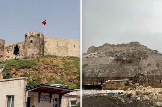 土耳其一座有千年历史的古堡在地震中倒塌 在暴雪中等待救援-第8张图片-9158手机教程网